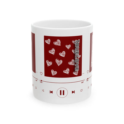 Valentine’s Day Ceramic Mug, (11oz, 15oz) Series 4 of 4 “Love”