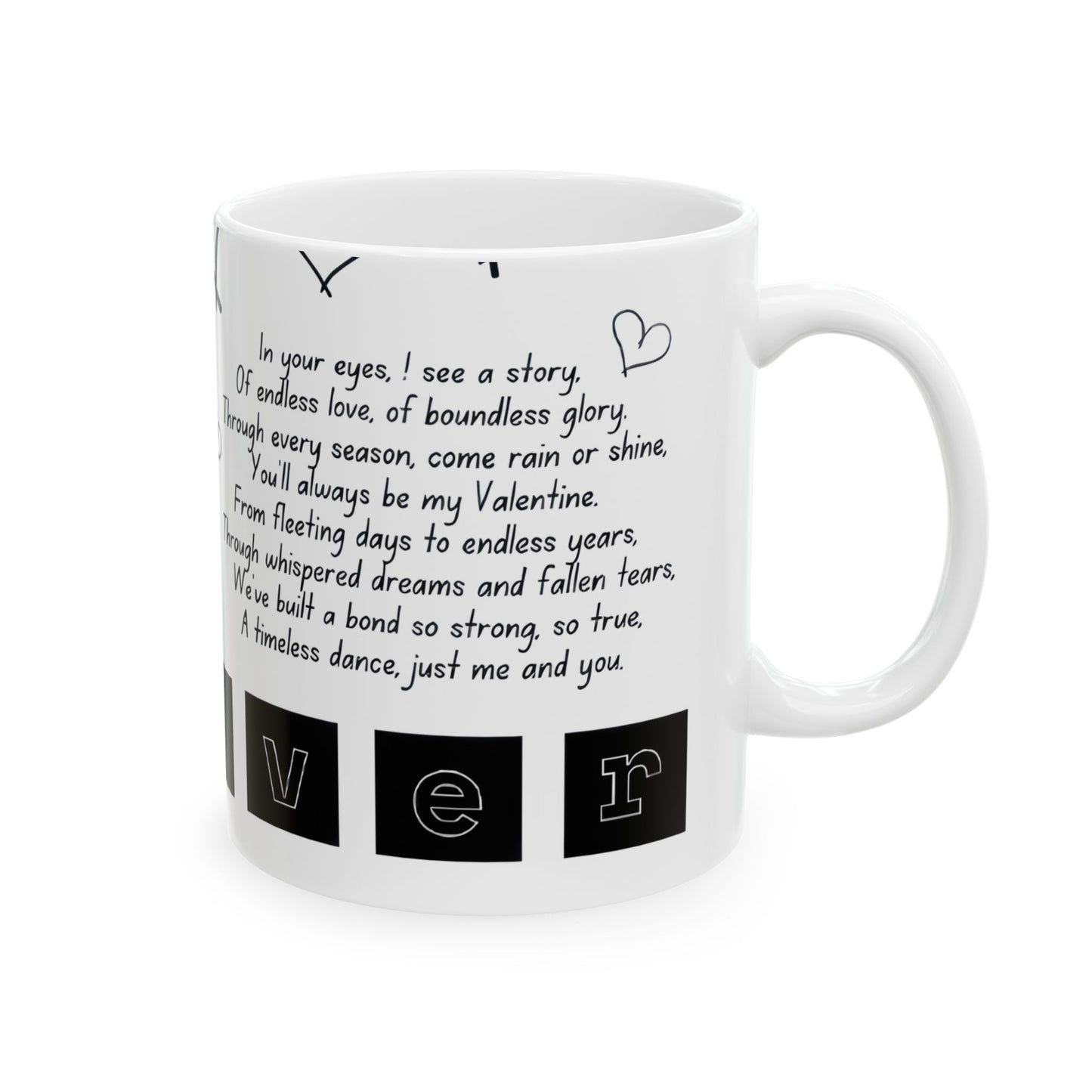 Valentine’s Day Ceramic Mug, (11oz, 15oz) '